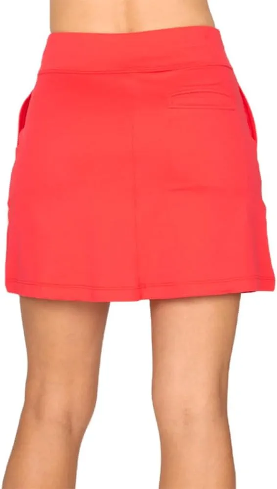 17 in Solid Womens Golf Skort