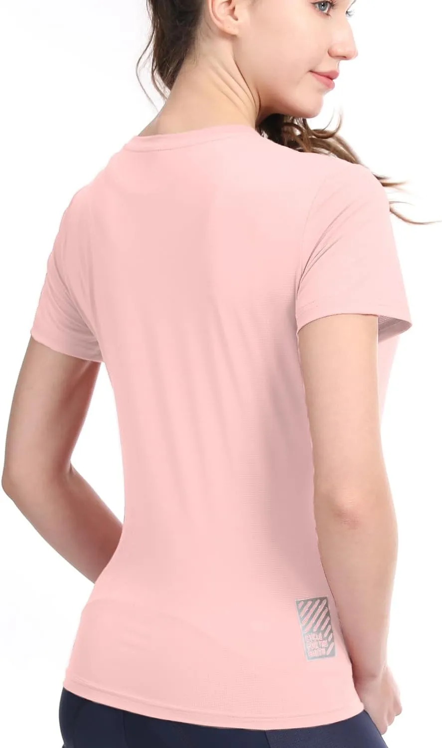 3-5 Pack Workout Shirts Women Running Quick Dry Crew Neck Gym Moisture Wicking T-Shirts Athletic Yoga Tee Top UPF 50 
