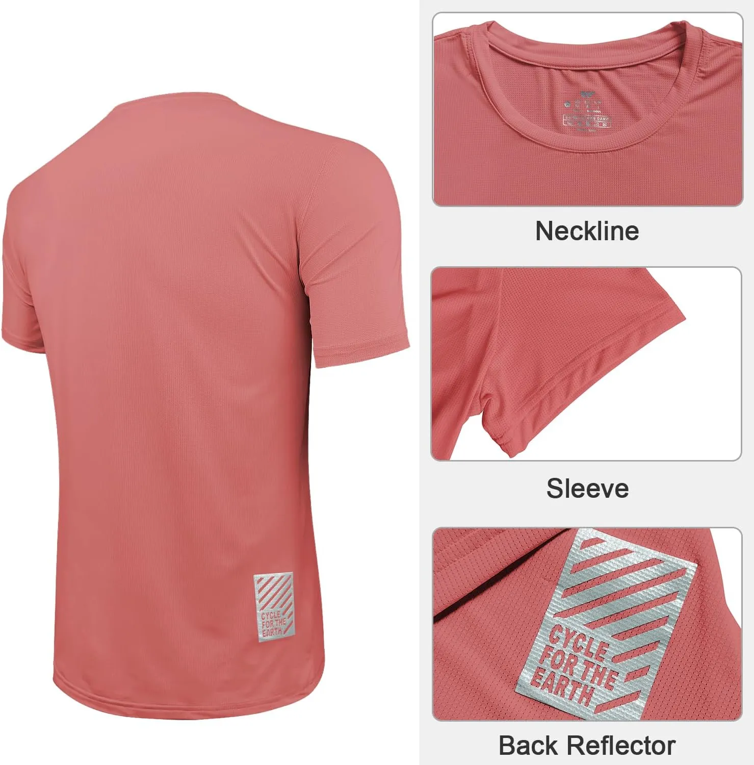 3 or 5 Pack Workout Shirts for Men Quick Dry Running T-Shirt Short Sleeves Moisture Wicking Crew Neck Tee Athletic Casual Top