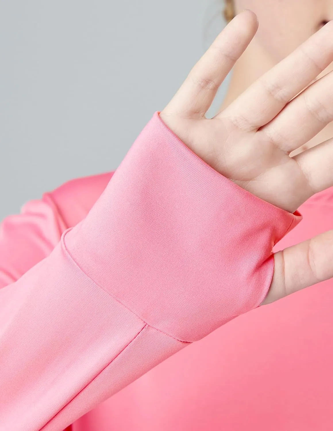 3 Pack Youth Girls Long Sleeve Shirts Active Dry Fit Athletic Performance Clothes Kids Teens Tees with Thumbholes