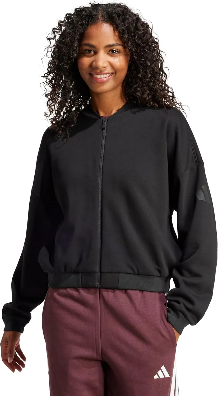 adidas Women's Essentials Contemporary Logo Bomber Jacket