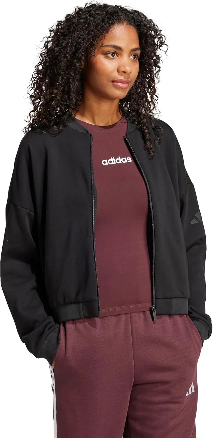 adidas Women's Essentials Contemporary Logo Bomber Jacket