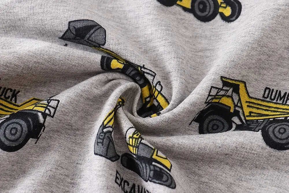 Akyzic Boy Dinosaur Sweatshirts Toddler Long Sleeve Cotton Space Pullover Cartoon T-Shirts Sport Top Tee For Kids 2-7T