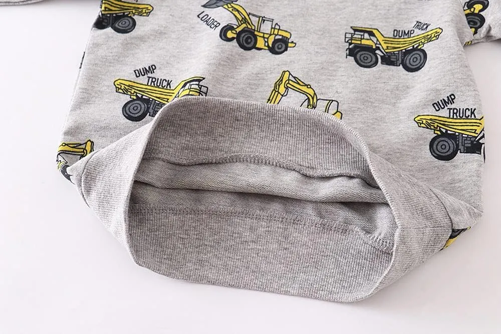 Akyzic Boy Dinosaur Sweatshirts Toddler Long Sleeve Cotton Space Pullover Cartoon T-Shirts Sport Top Tee For Kids 2-7T