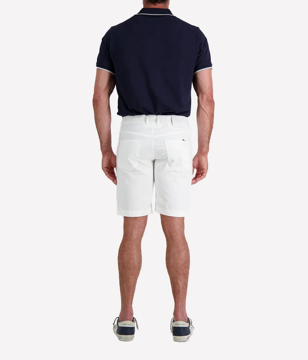 Bermuda 5 Pkt Slim Fit Nicolas in White