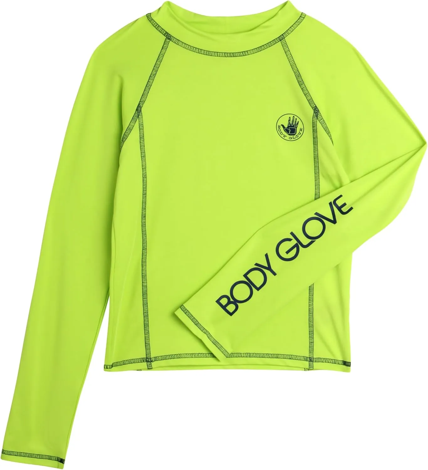 Body Glove Boys Swim Shirt - 2 Pack UPF 50  Sun Protection Quicky Dry Long Sleeve Rash Guard for Boys Kids Swimwear (2T-14)