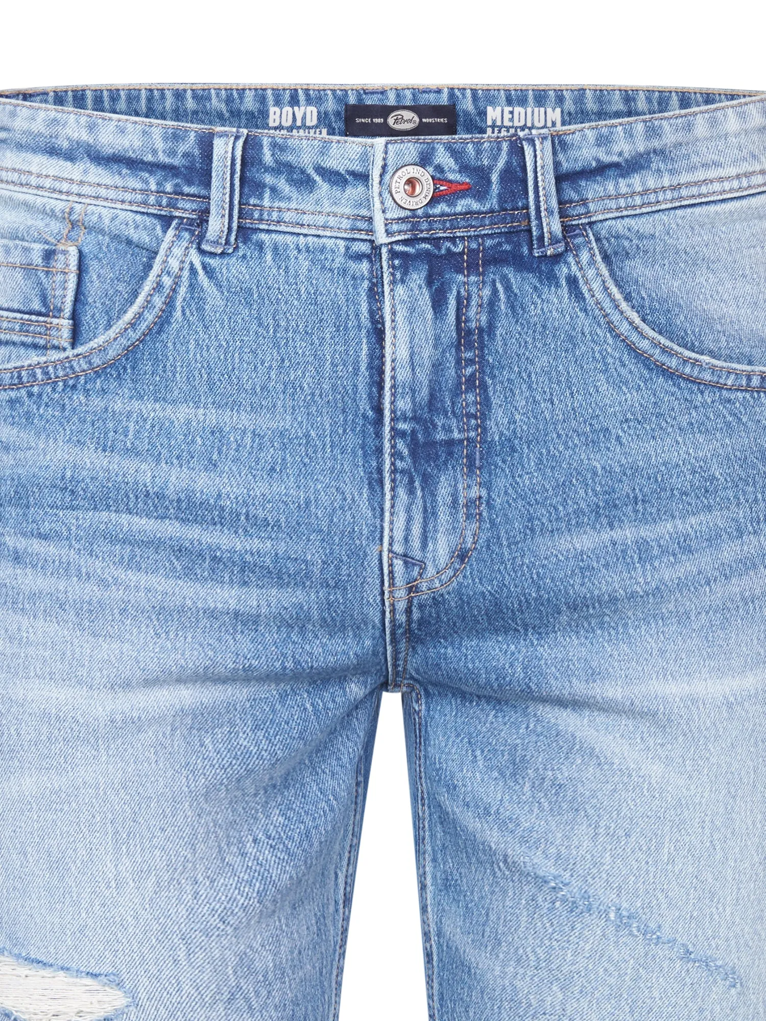 Boyd Ripped Denim Shorts Flamingstone