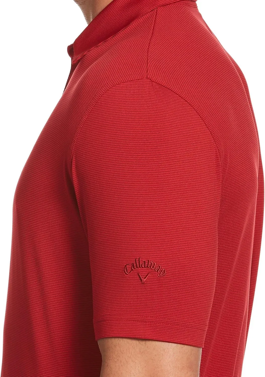 Callaway Men's Pro Spin Fine Line Short Sleeve Golf Polo, Stretch, Moisture-Wicking, Sun Protection (Available in Big & Tall)