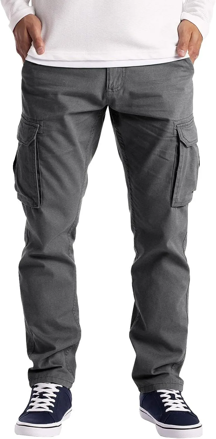 Cargo Pants for Men, Athletic Workout Pants Slim Pants Athletic Sweatpants Trousers with Pockets Long Cargo Pants