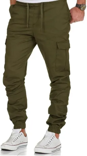 Cargo Pants for Men,Fashion Joggers Sports Pants Casual Cotton Cargo Pants Gym Sweatpants Trouser Mens Long Pant