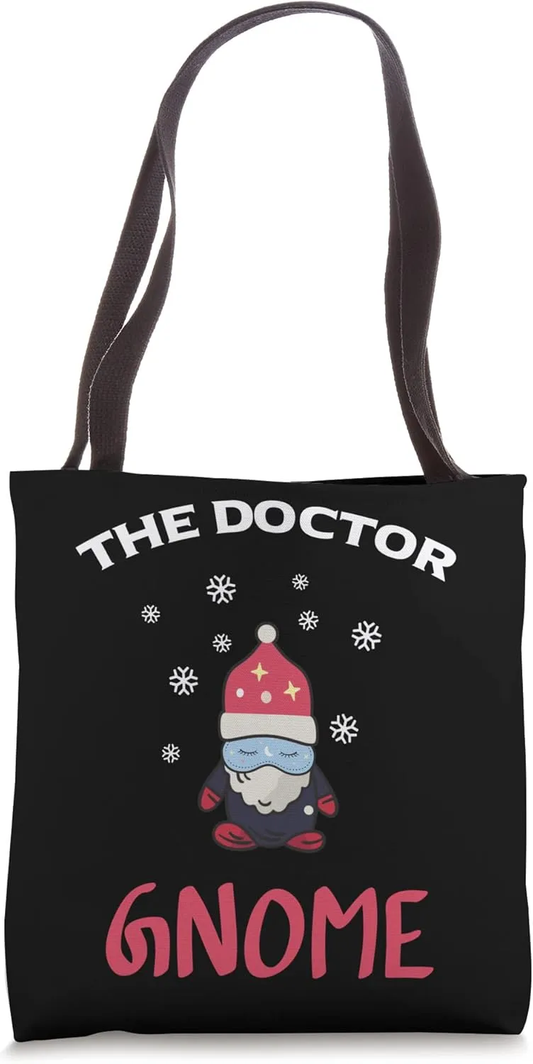 Christmas The Doctor Gnome Tote Bag
