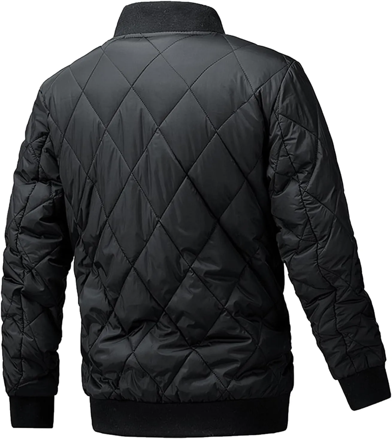 Custom Puffer Jacket Men Lightweight Down Jackets Customize Logo Text Personalized Baseball Coat