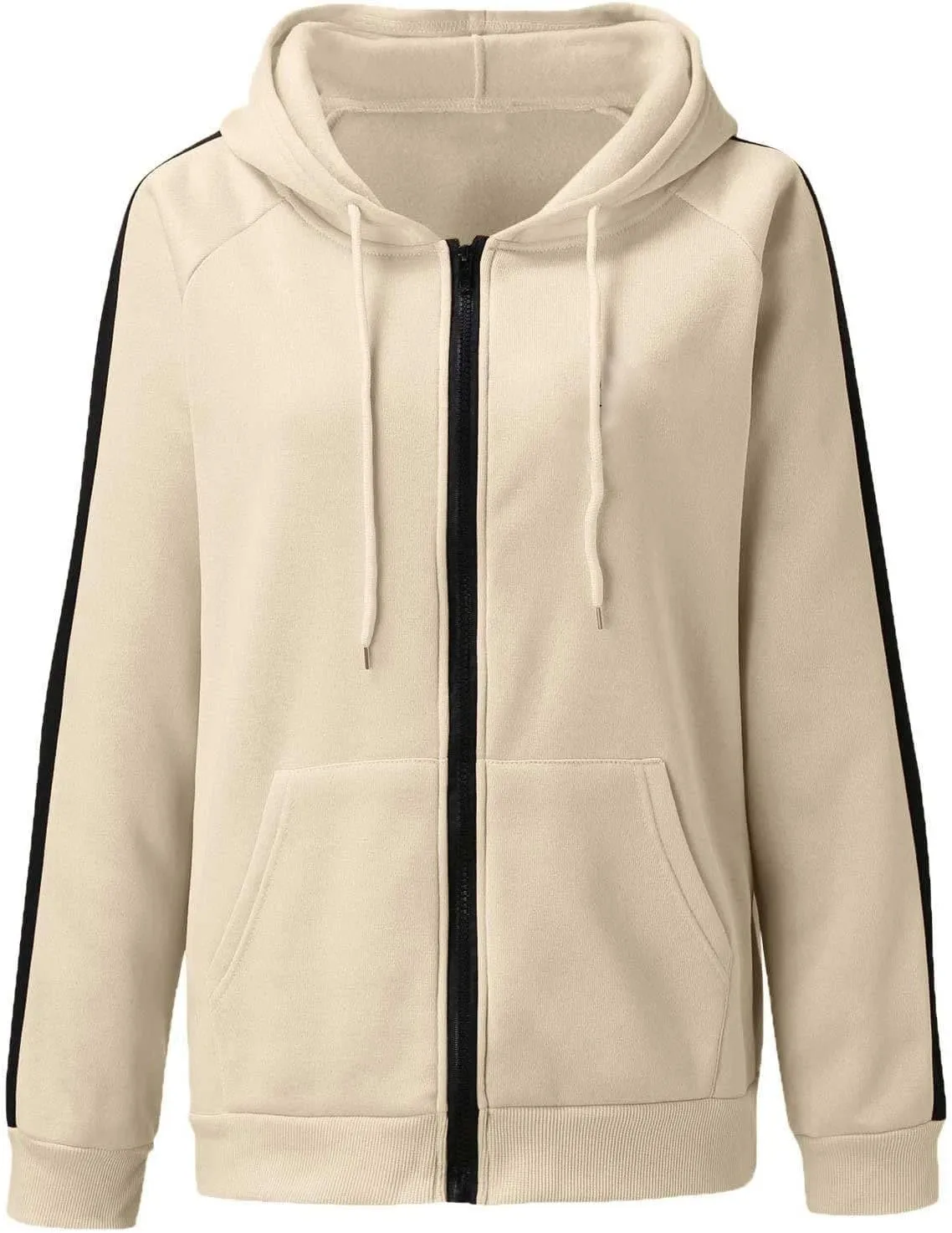 Custom Sweatshirt, Your Own Design Text/Photo/Image/Logo Women Back Printed Hoodies Zip Up Hooded Jacket