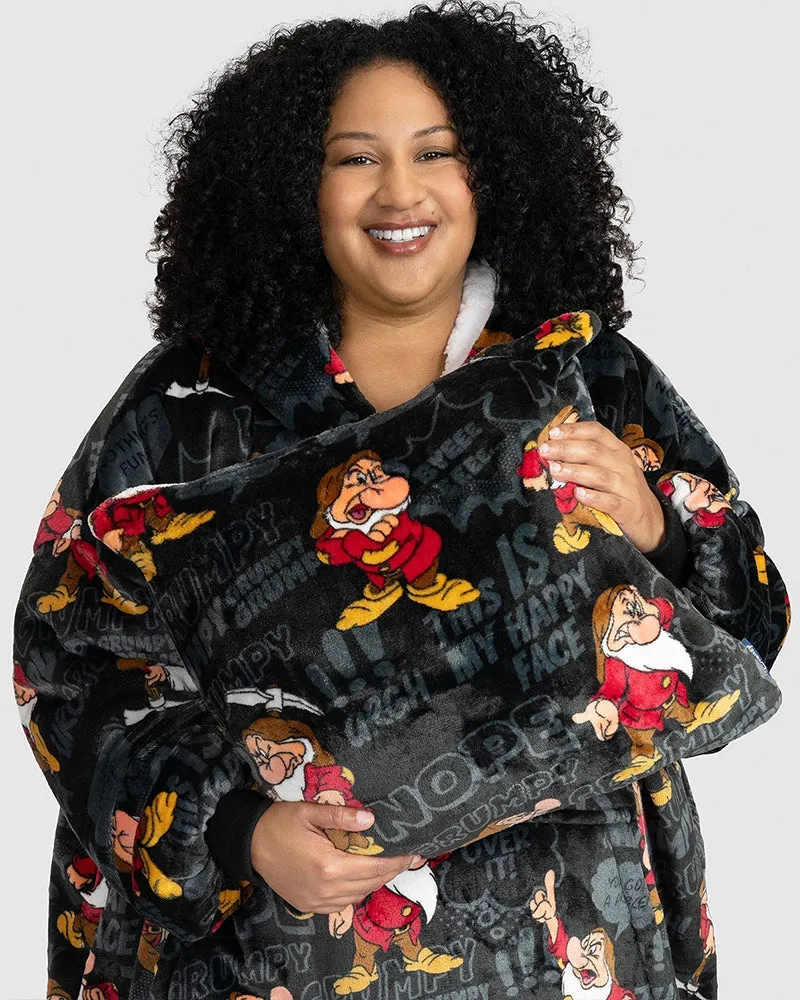 Cute 7 Dwarfs Grumpy Loose Blanket Hoodie
