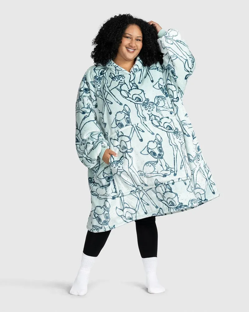 Cute Bambi Printed Loose Blanket Hoodie