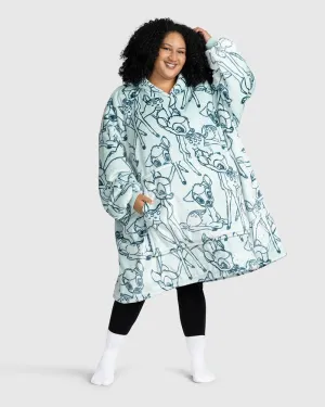 Cute Bambi Printed Loose Blanket Hoodie
