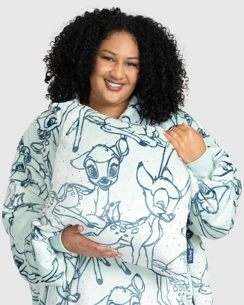 Cute Bambi Printed Loose Blanket Hoodie