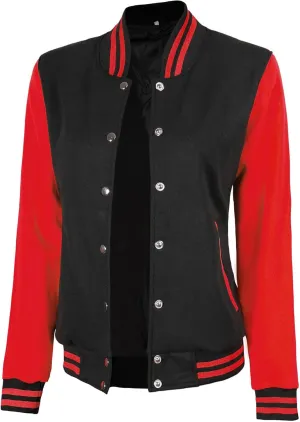 Decrum Varsity Jacket Women - Trendy Womens Letterman Jackets Highschool Baseball Bomber