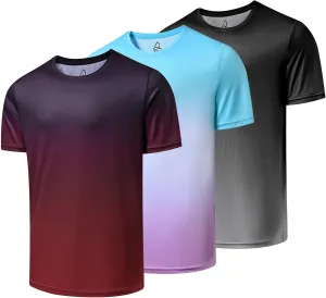 DEOLAX Mens T-Shirts Crew Neck Workout Short Sleeve Shirts Lightweight Soft Classic Casual Fit Muscle Tops Tee Shirt for Men