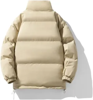 Down Cotton-Padded Coat Winter Womens Petite Jacket Couple Cotton Coat Casual Loose Fit