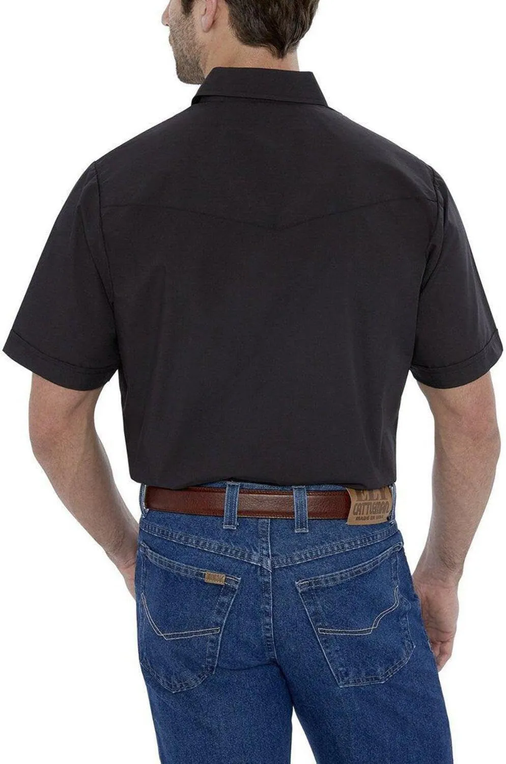 Ely Cattleman Men's Short Sleeve Solid Western Shirt