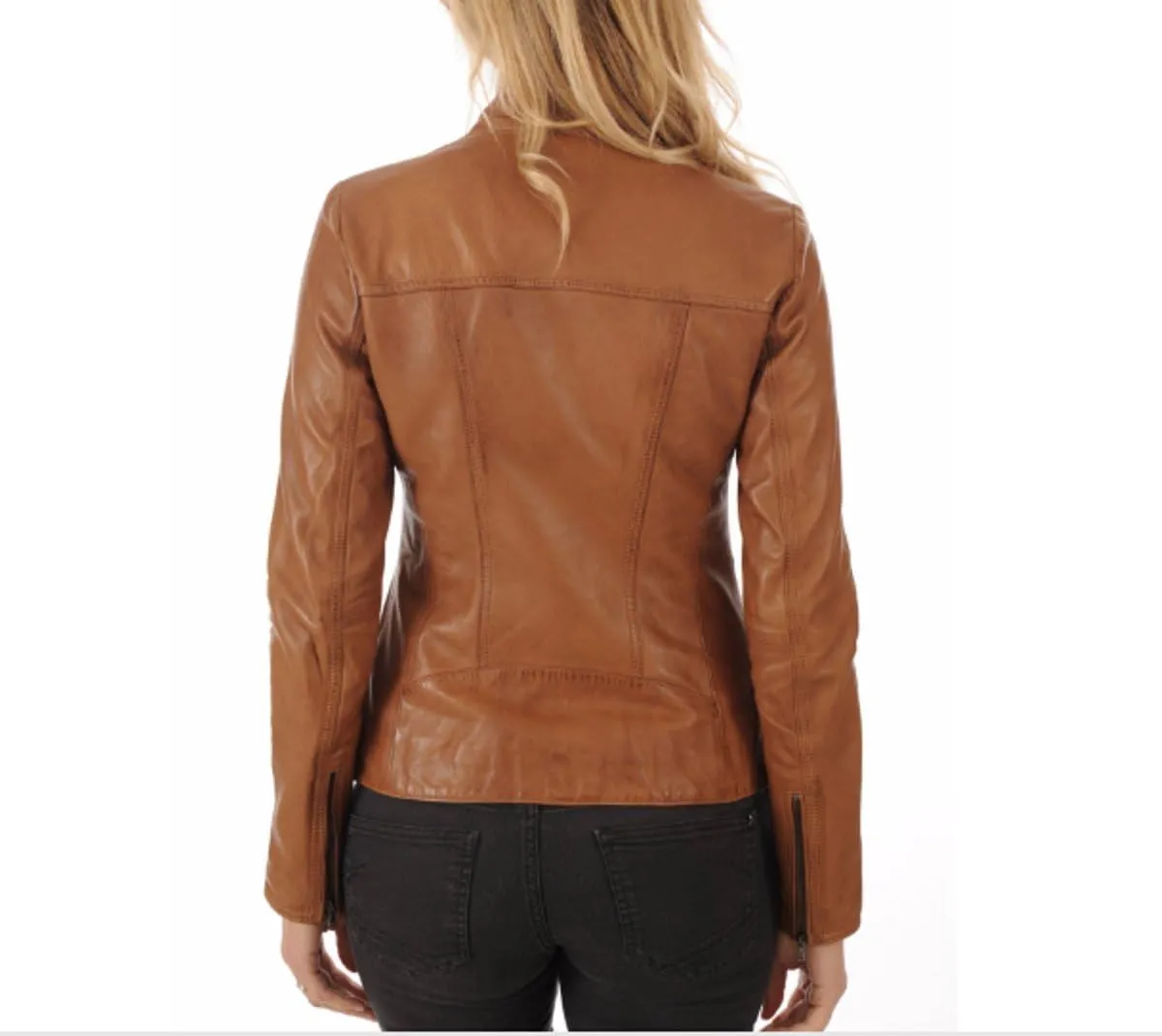 EXCENT OUTERWEAR Womens leather jackets Motorcycle Bomber Biker Real leather jacket women