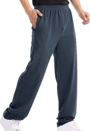 Fall Trousers Men Mens Pants for Fall Mens Cargo Trousers Cotton Slim Fit Chinos Men Open Hem Lightweight Jog Pants