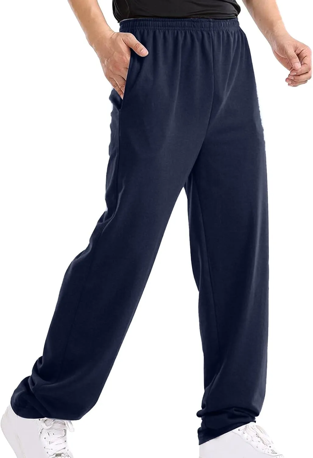 Fall Trousers Men Mens Pants for Fall Mens Cargo Trousers Cotton Slim Fit Chinos Men Open Hem Lightweight Jog Pants