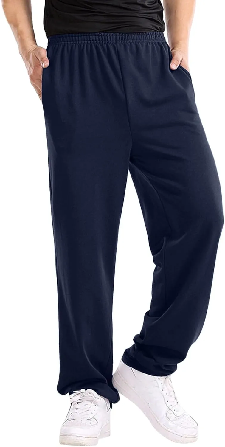 Fall Trousers Men Mens Pants for Fall Mens Cargo Trousers Cotton Slim Fit Chinos Men Open Hem Lightweight Jog Pants