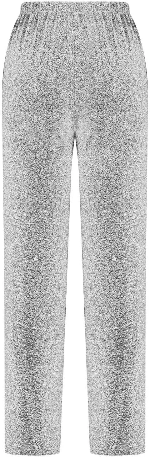 Firzero Black Leggings Women Dressy Sequin Bling Legging Joggers Elastic High Waist Pencil Pants Sparkly Skinny Trousers
