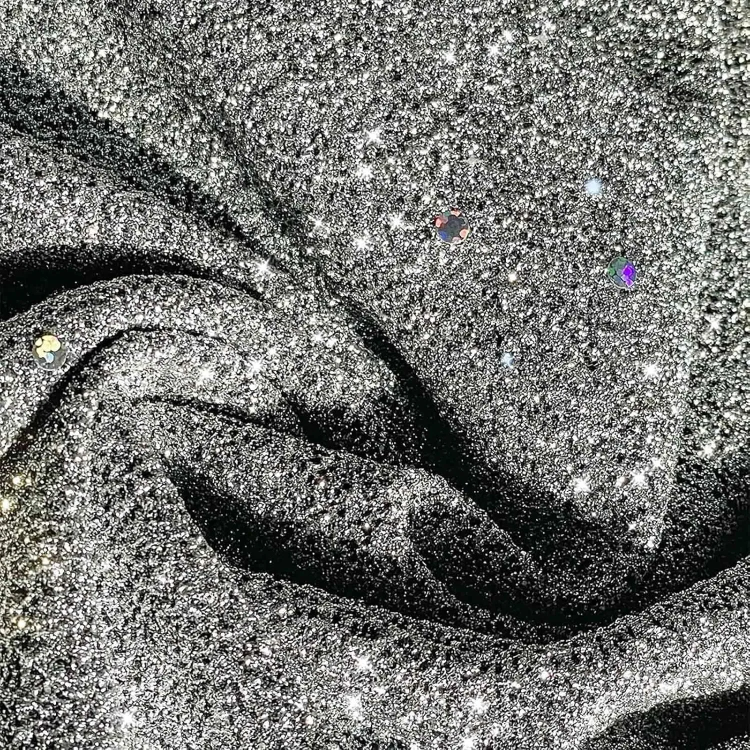 Firzero Black Leggings Women Dressy Sequin Bling Legging Joggers Elastic High Waist Pencil Pants Sparkly Skinny Trousers