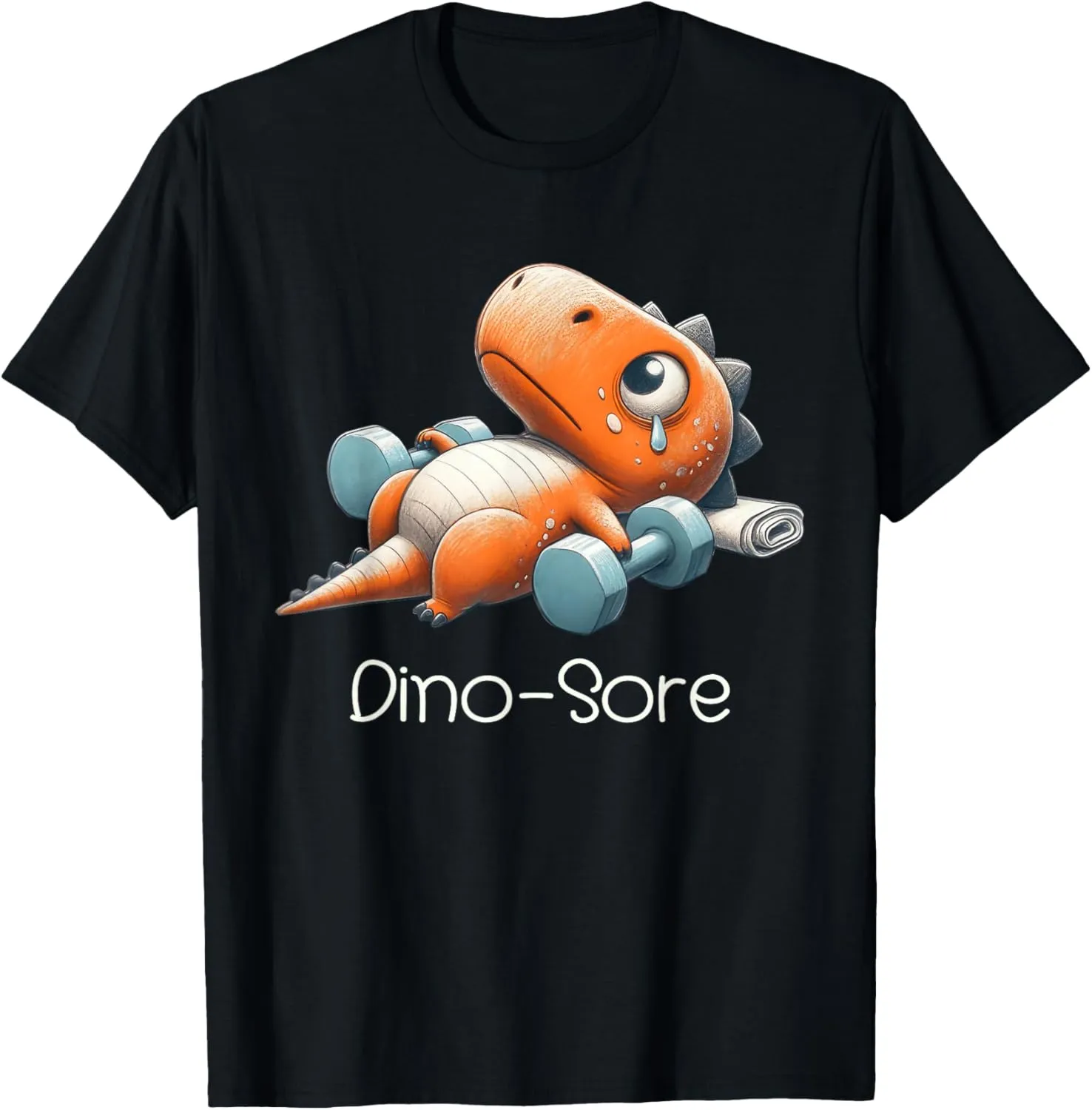 Funny Gym Workout Dinosaur Weight Lifting Gym Dino Sore T-Shirt