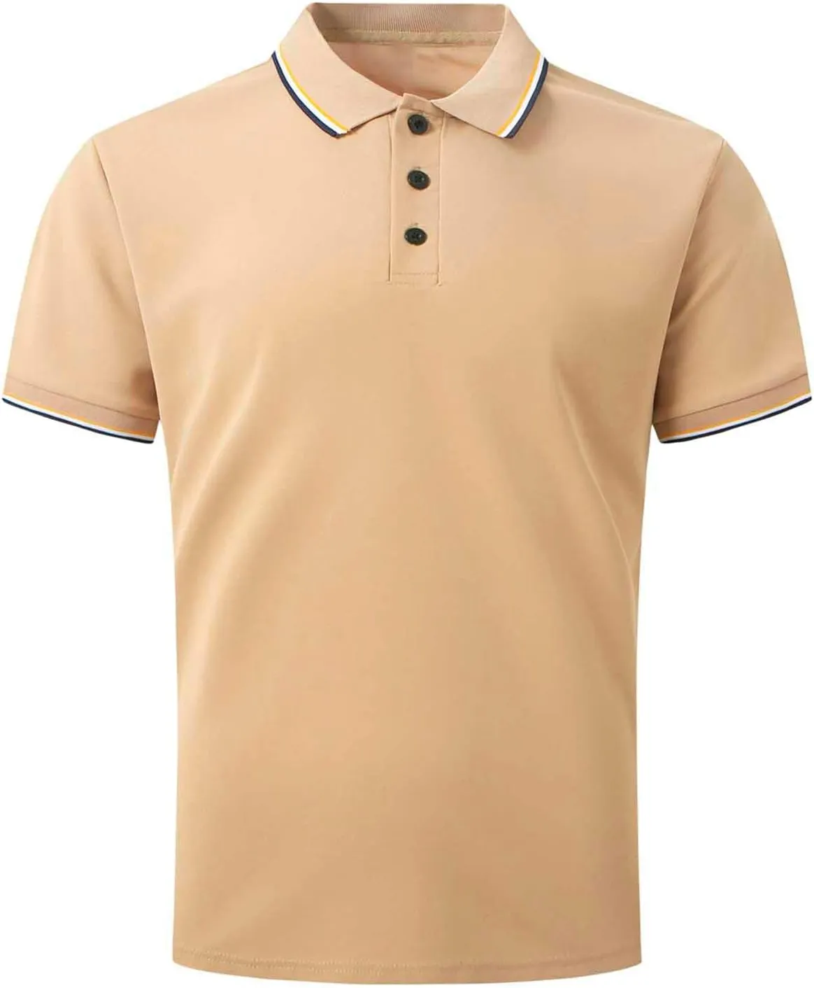 generic Polos T Shirts for Men Performance Short Sleeve Classic Golf Tshirt Collared Moisture Wicking Tee Stylish Patchwork