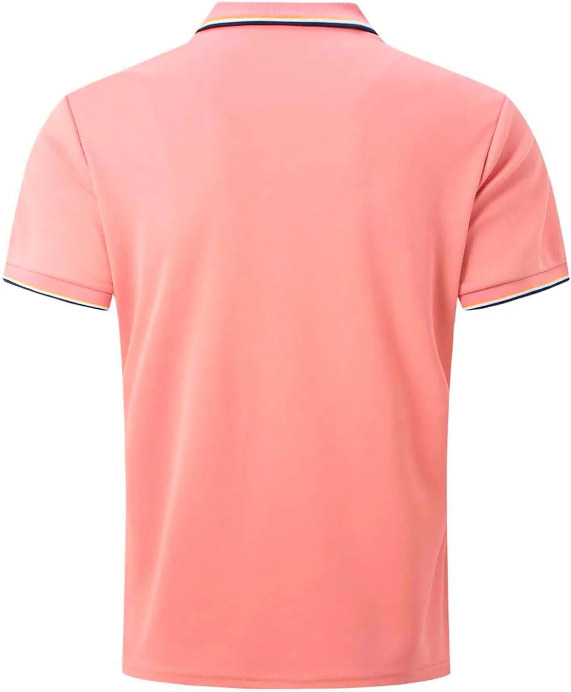 generic Polos T Shirts for Men Performance Short Sleeve Classic Golf Tshirt Collared Moisture Wicking Tee Stylish Patchwork