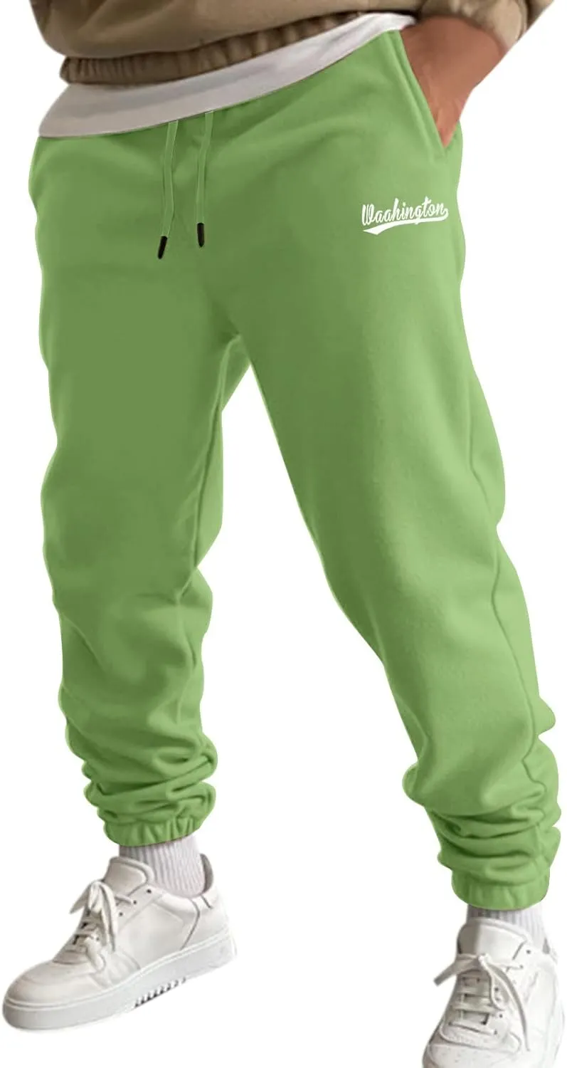 GIERIDUC Mens Sweatpants with Pockets Mens Size Medium Athletic Pants Performance Rider Long Pant Extra Long Slacks for Men