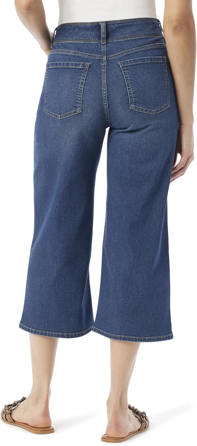 Gloria Vanderbilt Women's Shape Effect Tummy Sculpt High Rise Culotte Standard