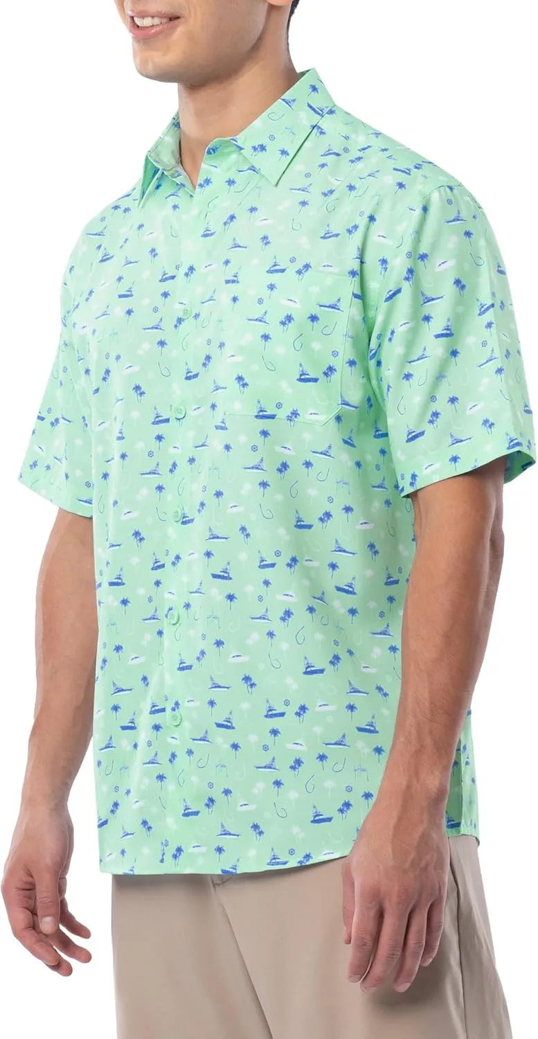 Guy Harvey Men's Short Sleeve Performance Fishing Shirt