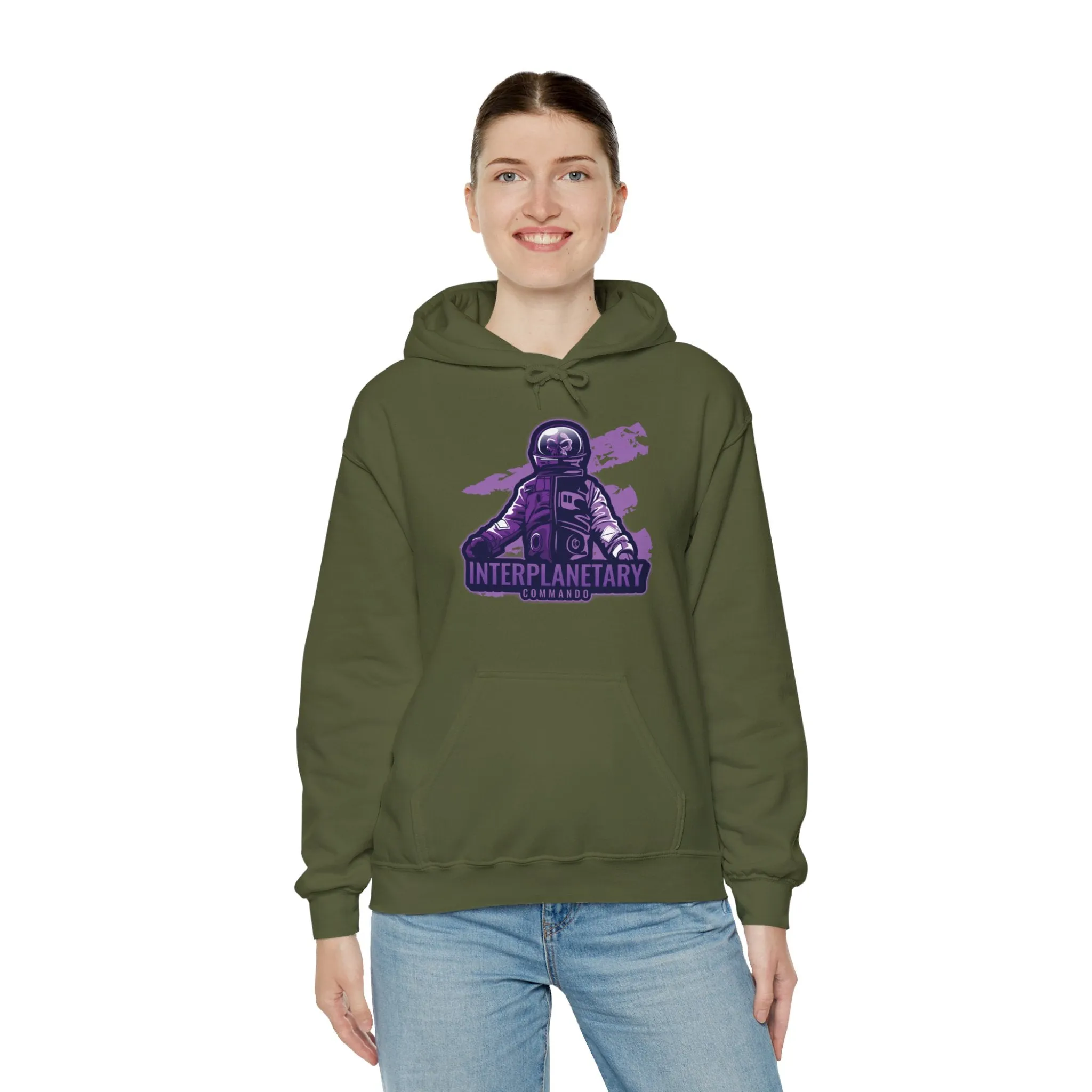 Interplanetary Commando Alien Sci-Fi Hoodie