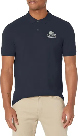 Lacoste Men's Short Sleeve Croc Graphic Polo Shirt