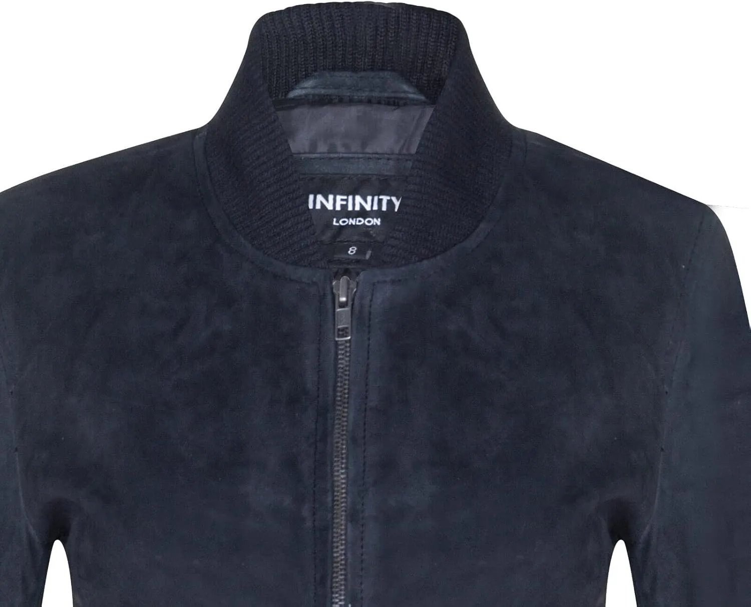 Ladies Goat Suede Bomber Genuine Leather MA-1 Varsity Retro Jacket