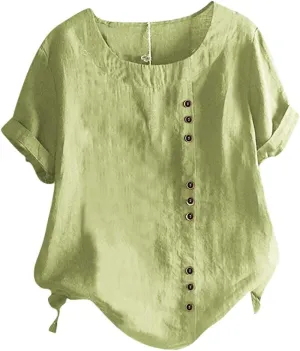 LCMTWX Long Sleeve Summer Shirt Linen Blouses for Women Imitation Silk Long Sleeved Shirt Spring and Summer New European