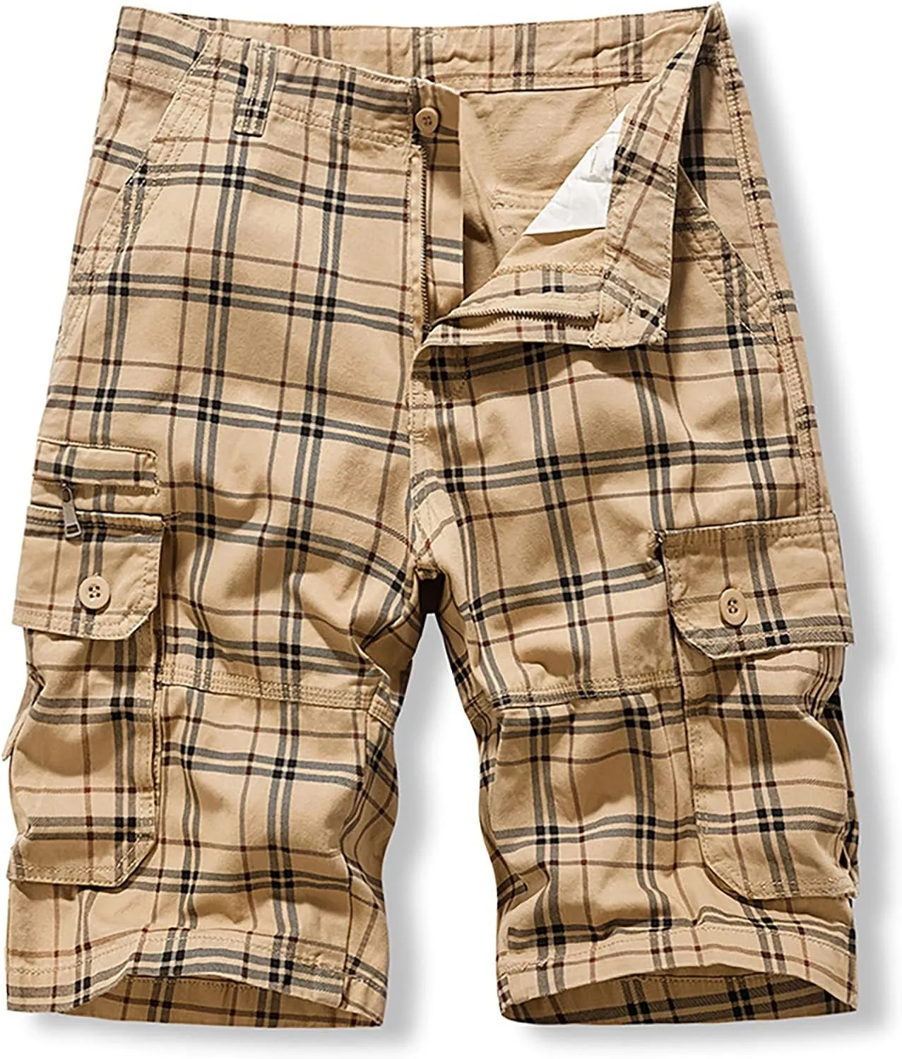 LCMTWX Mens Work Shorts Waist Pant Short Cargo Pant Solid Splice Pocket Drawstring Shorts Fashion Mens Shorts 10 Inch Mens