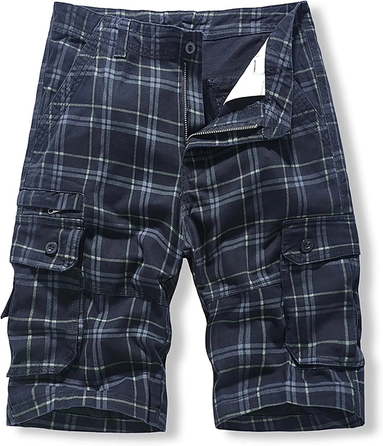 LCMTWX Mens Work Shorts Waist Pant Short Cargo Pant Solid Splice Pocket Drawstring Shorts Fashion Mens Shorts 10 Inch Mens