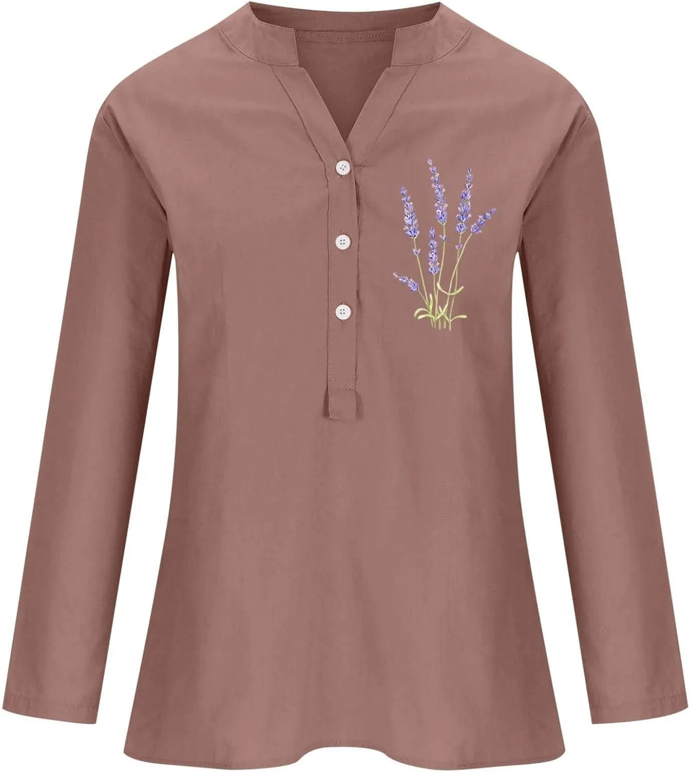 Linen Clothes for Women Linen Clothes for Women Down Blouses Tops Black Button Up Shirt Top Long