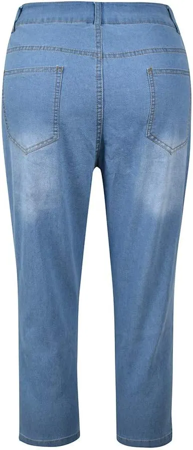 Linen Pants for Women Hight Jeans Stretch Length Waisted Slim Women Women's Jeans Women's Capri Pants High Waist