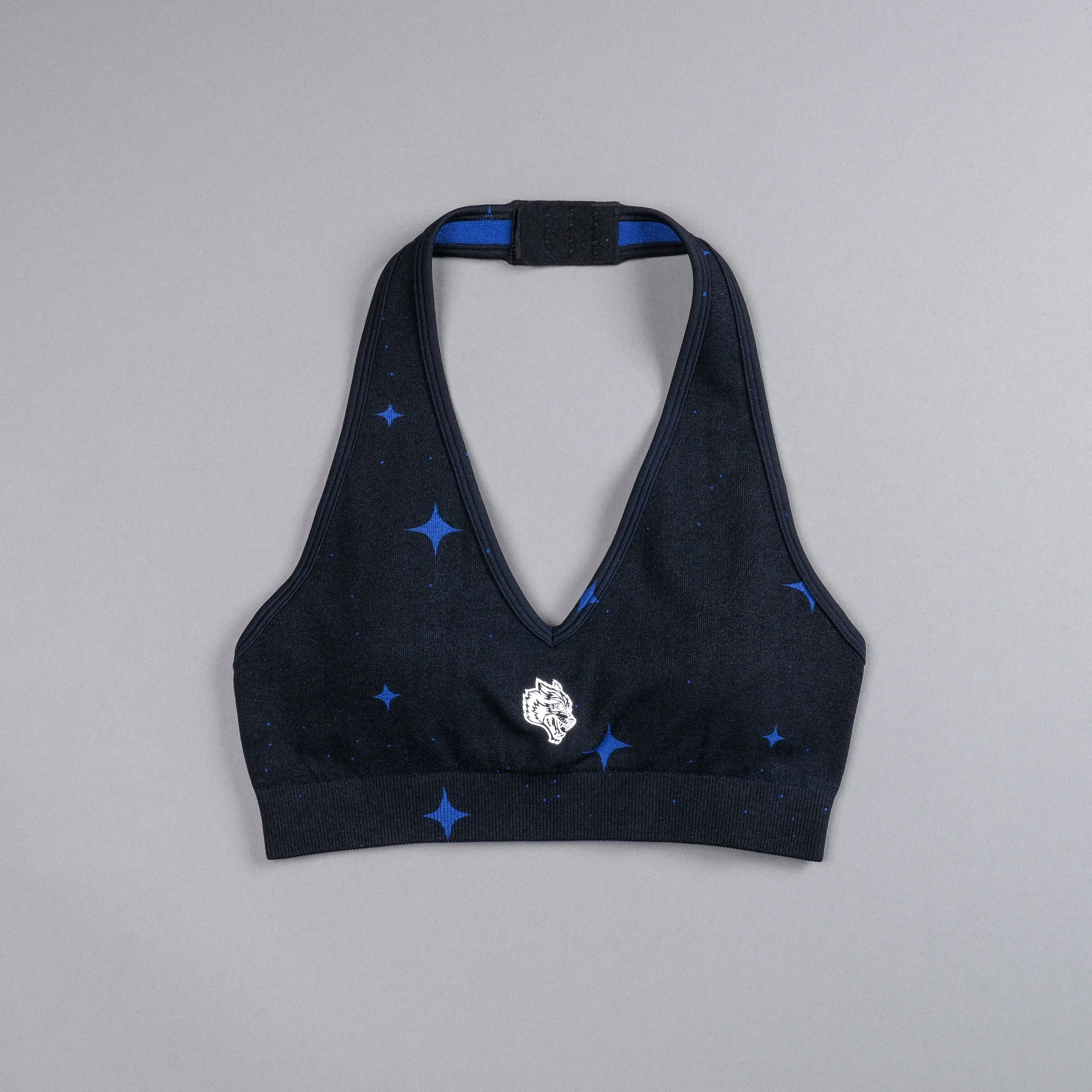 Lone "Everson Seamless" Halter Bra in Darc Cobalt Starry Night