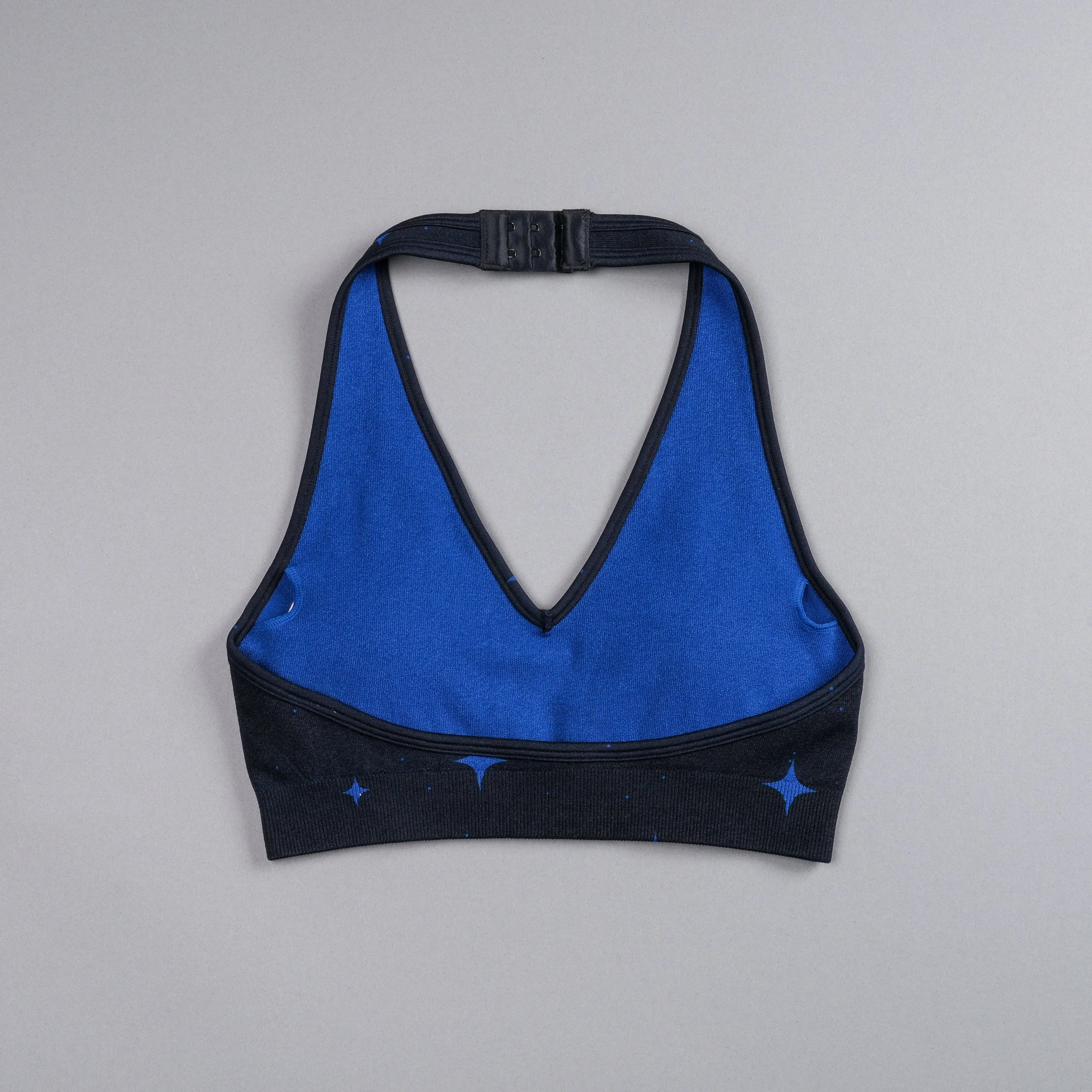Lone "Everson Seamless" Halter Bra in Darc Cobalt Starry Night