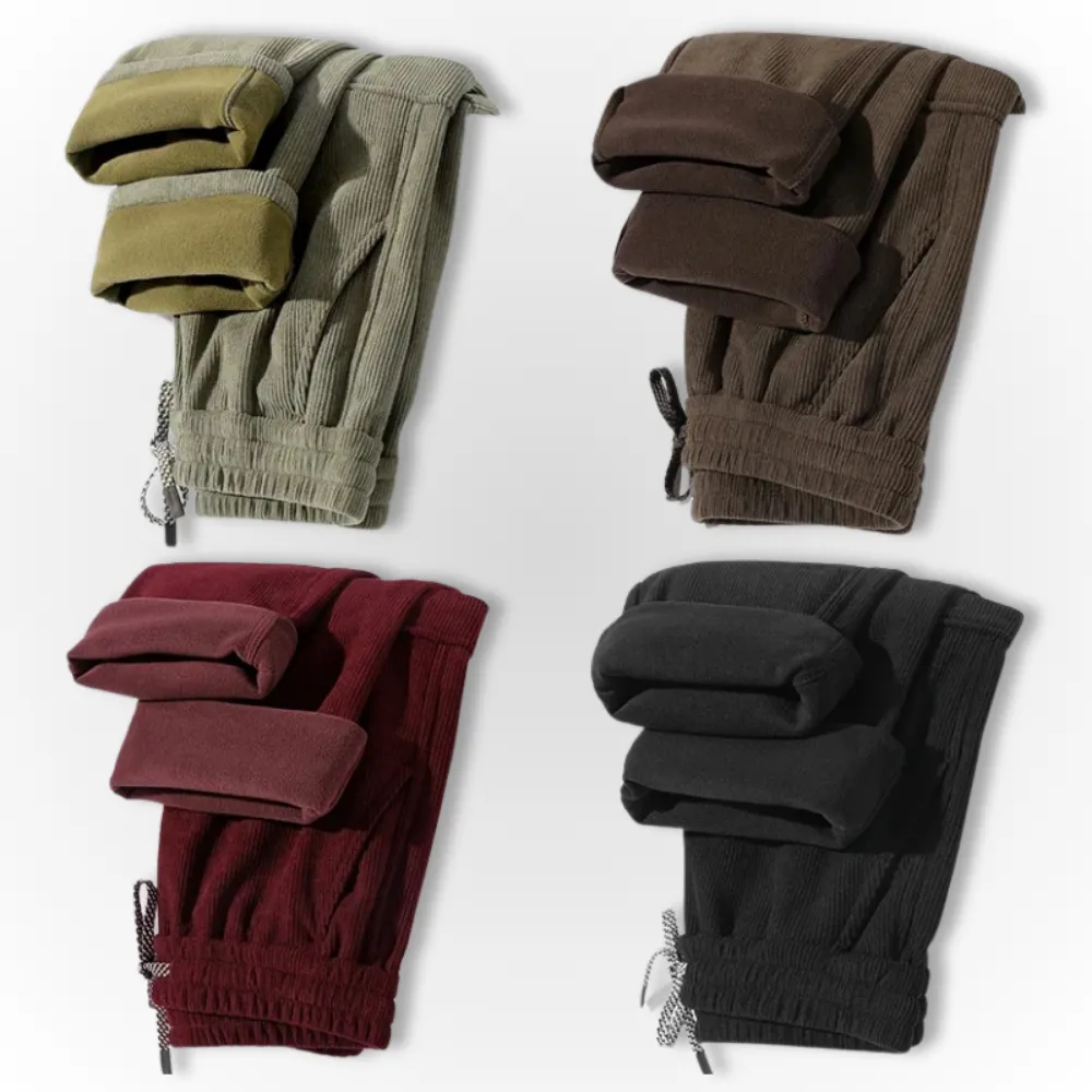 Luca - Woolen Corduroy Cargo Pants