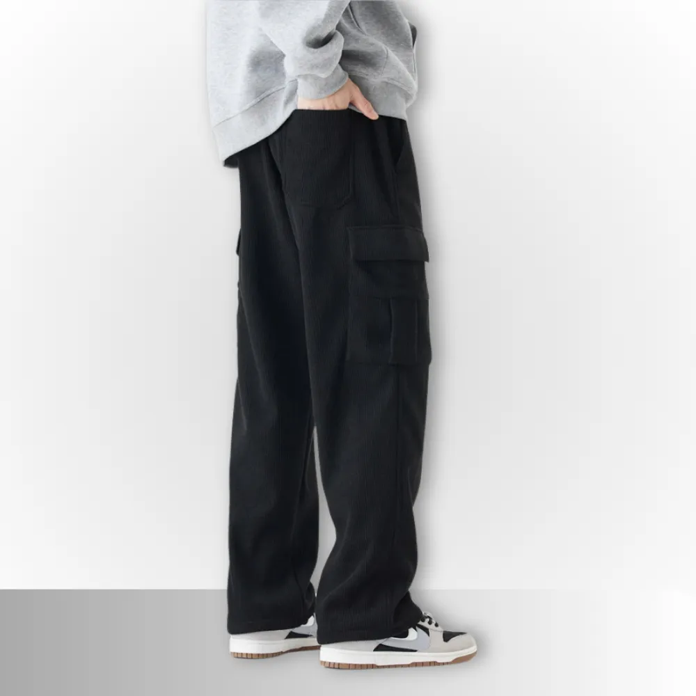 Luca - Woolen Corduroy Cargo Pants