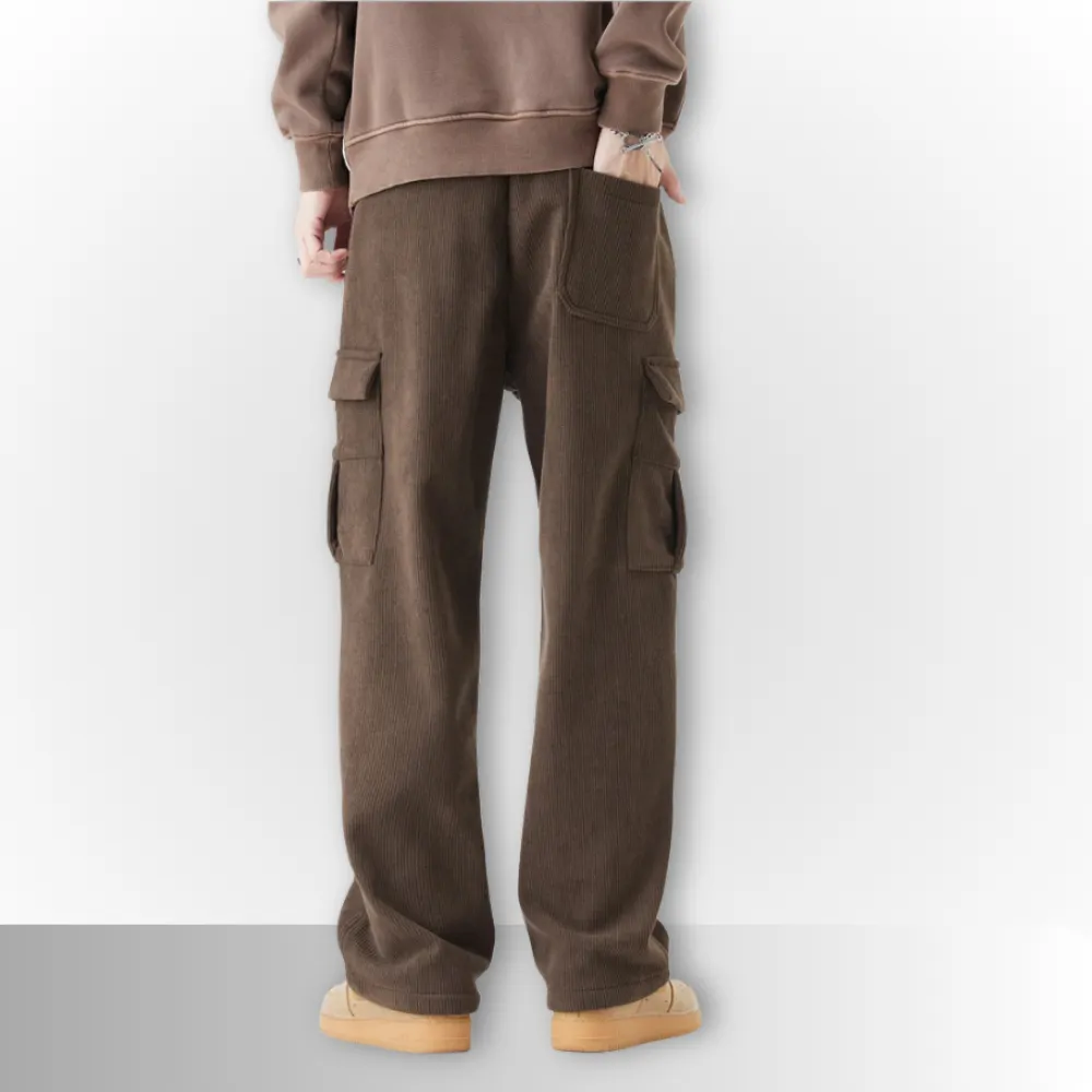 Luca - Woolen Corduroy Cargo Pants